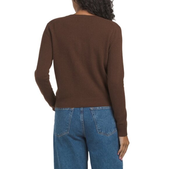 WILT Brownie Cashmere Bobble Button Cardigan - Picture 2 of 2